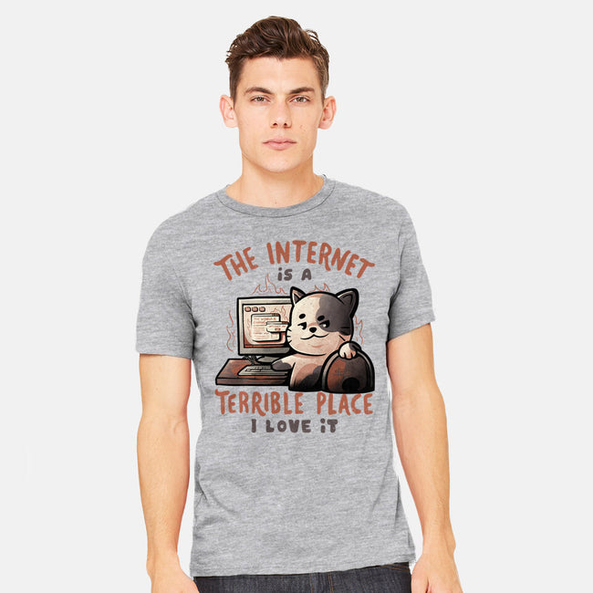 A Terrible Place-mens heavyweight tee-eduely