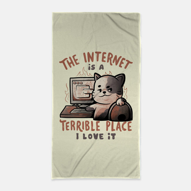 A Terrible Place-none beach towel-eduely