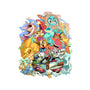 Cuphead Party-none polyester shower curtain-Ca Mask