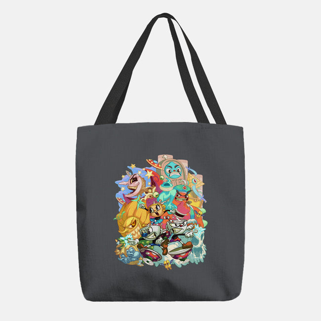Cuphead Party-none basic tote bag-Ca Mask
