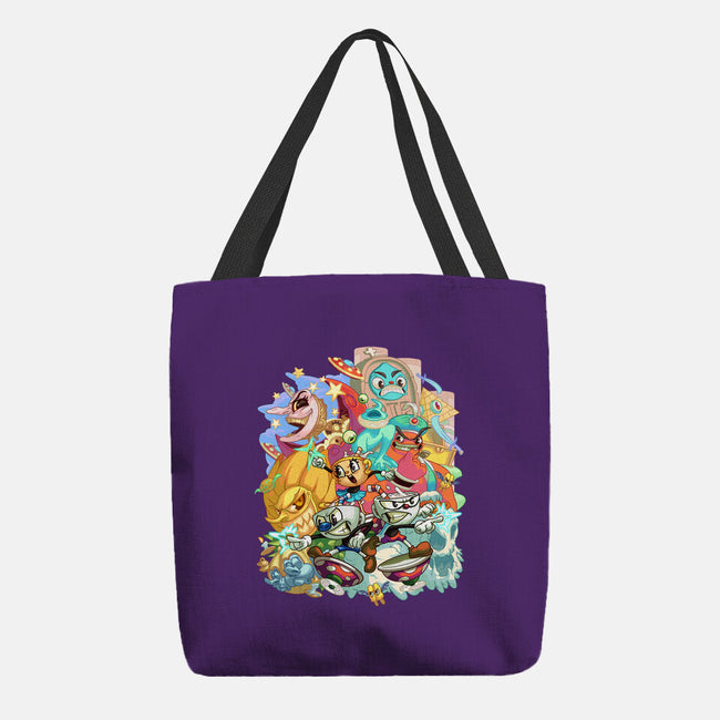 Cuphead Party-none basic tote bag-Ca Mask