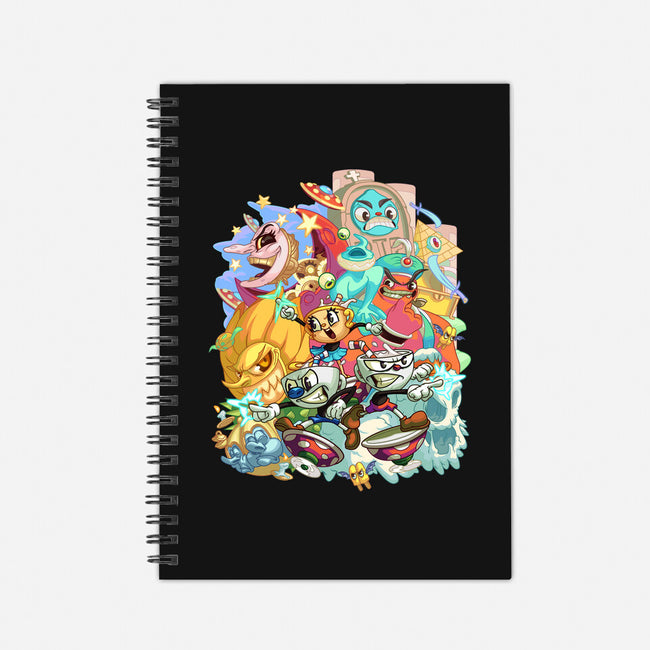 Cuphead Party-none dot grid notebook-Ca Mask