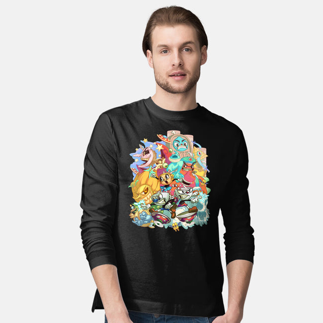 Cuphead Party-mens long sleeved tee-Ca Mask