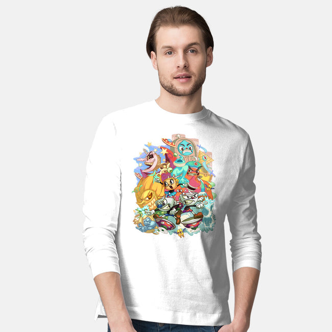 Cuphead Party-mens long sleeved tee-Ca Mask