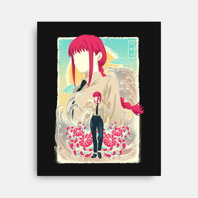 Musha-e Makima-none stretched canvas-hypertwenty