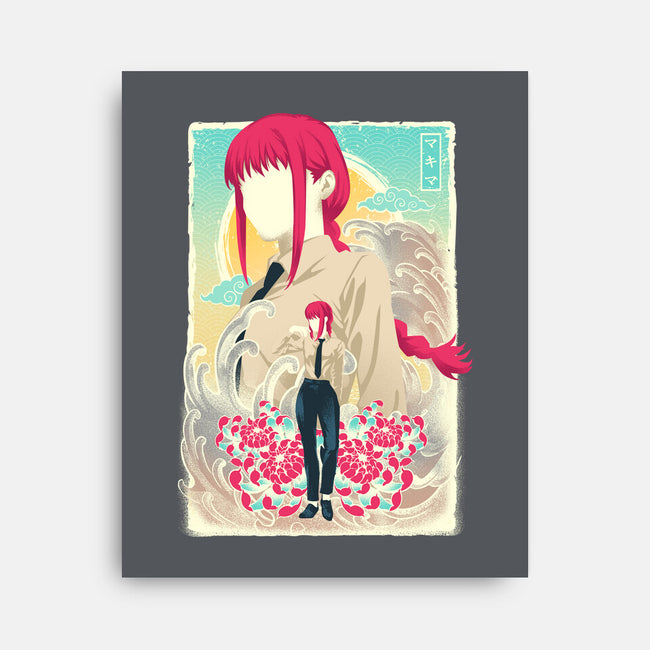 Musha-e Makima-none stretched canvas-hypertwenty