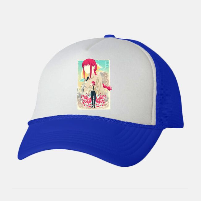 Musha-e Makima-unisex trucker hat-hypertwenty