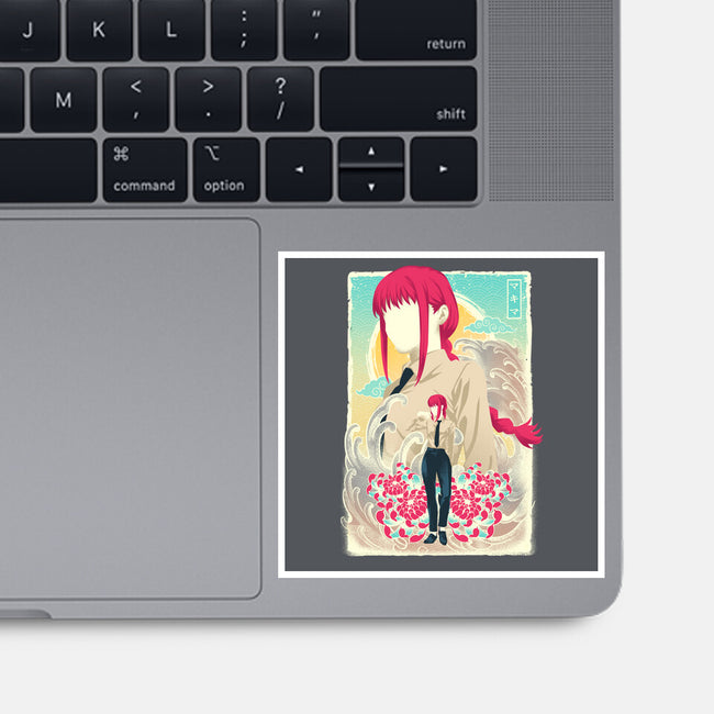 Musha-e Makima-none glossy sticker-hypertwenty
