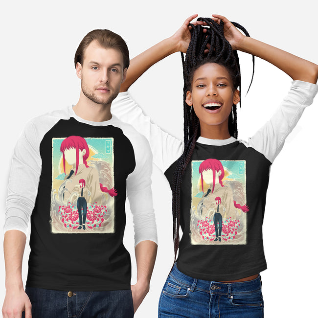 Musha-e Makima-unisex baseball tee-hypertwenty