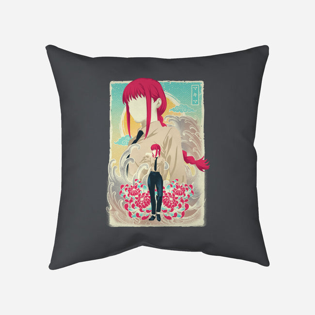 Musha-e Makima-none removable cover w insert throw pillow-hypertwenty