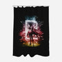 Pluto Storm-none polyester shower curtain-kharmazero