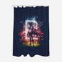 Pluto Storm-none polyester shower curtain-kharmazero