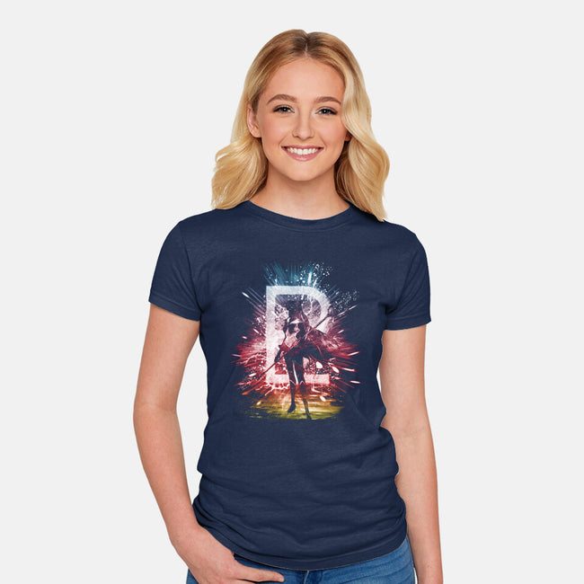 Pluto Storm-womens fitted tee-kharmazero