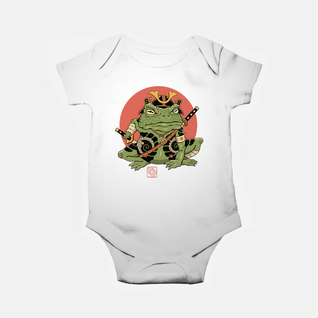Tattooed Samurai Toad-baby basic onesie-vp021