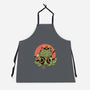 Tattooed Samurai Toad-unisex kitchen apron-vp021