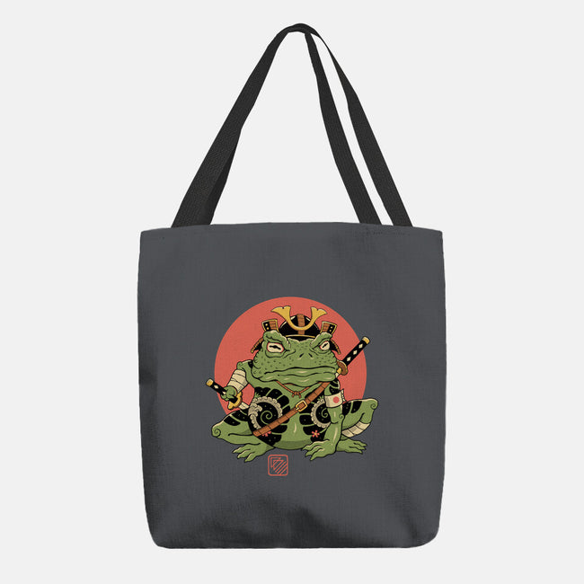 Tattooed Samurai Toad-none basic tote bag-vp021