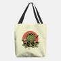 Tattooed Samurai Toad-none basic tote bag-vp021
