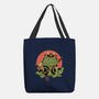 Tattooed Samurai Toad-none basic tote bag-vp021