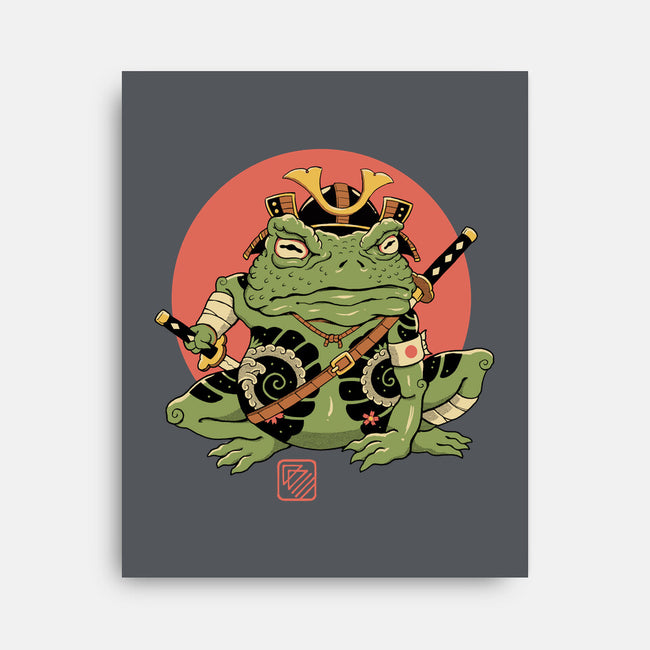 Tattooed Samurai Toad-none stretched canvas-vp021