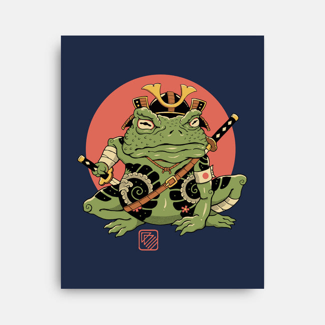 Tattooed Samurai Toad-none stretched canvas-vp021