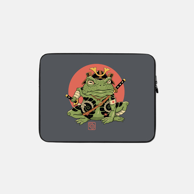 Tattooed Samurai Toad-none zippered laptop sleeve-vp021