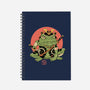 Tattooed Samurai Toad-none dot grid notebook-vp021