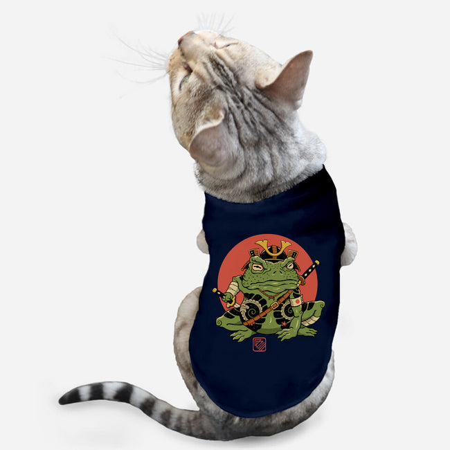 Tattooed Samurai Toad-cat basic pet tank-vp021