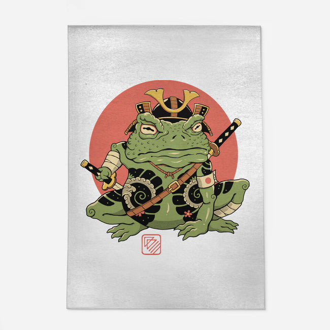 Tattooed Samurai Toad-none indoor rug-vp021