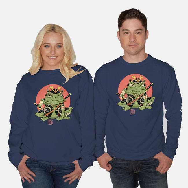 Tattooed Samurai Toad-unisex crew neck sweatshirt-vp021