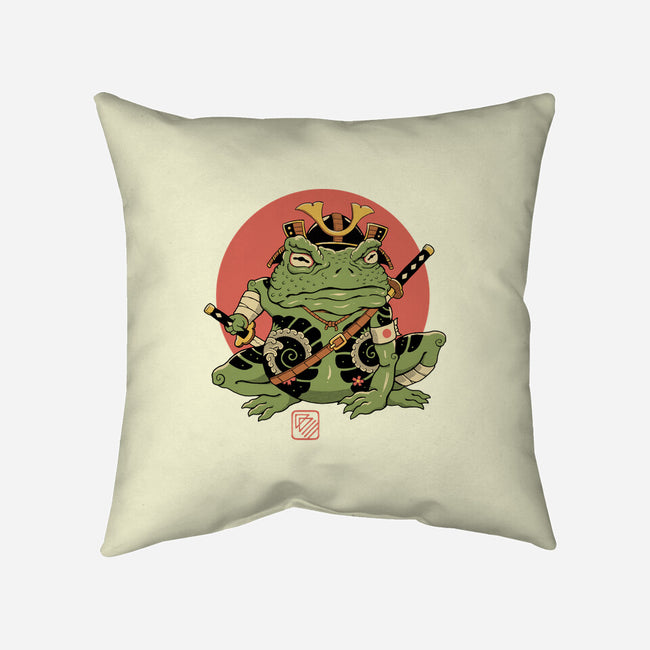 Tattooed Samurai Toad-none removable cover w insert throw pillow-vp021