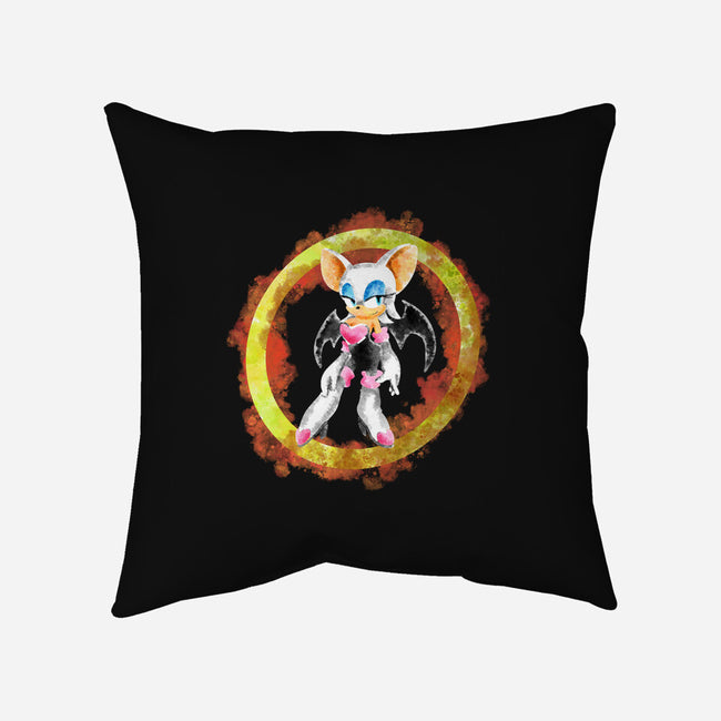 Rouge The Bat Splash-none removable cover throw pillow-nickzzarto