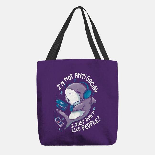 I Just Don't Like People-none basic tote bag-Vallina84