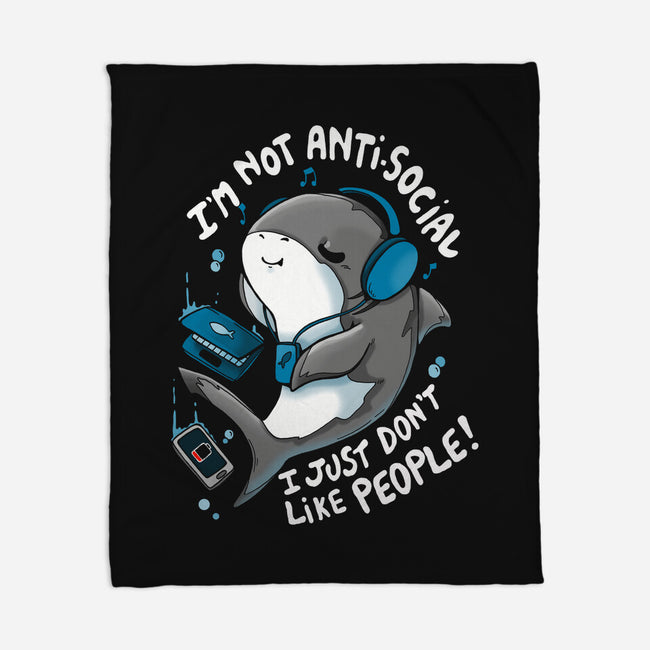 I Just Don't Like People-none fleece blanket-Vallina84