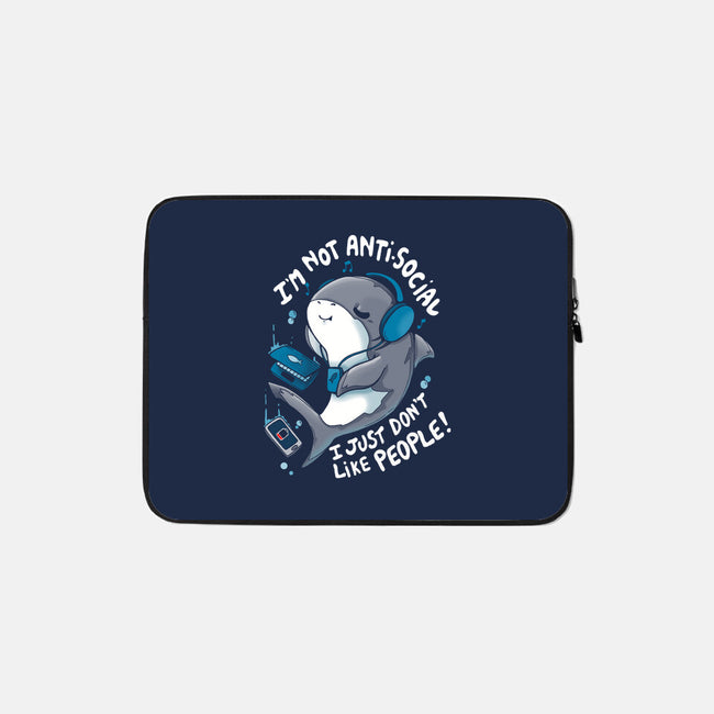 I Just Don't Like People-none zippered laptop sleeve-Vallina84