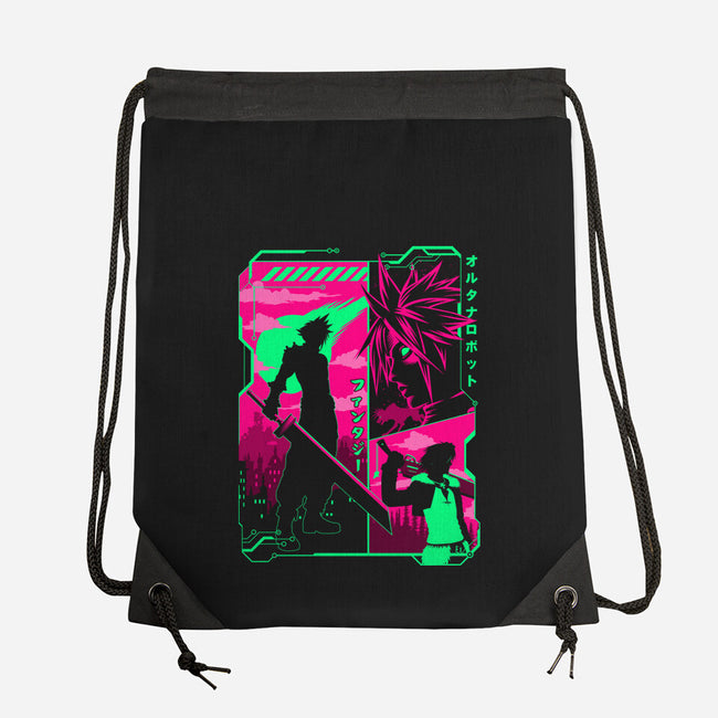 Fantasy Manga-none drawstring bag-albertocubatas
