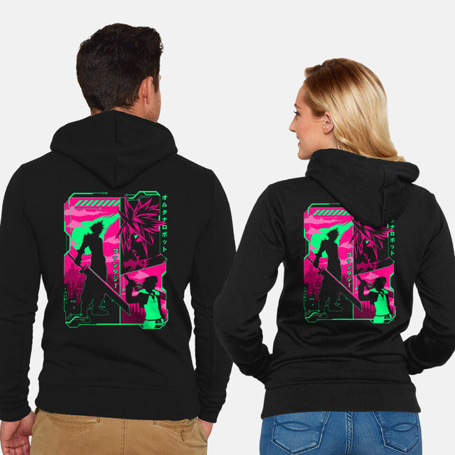 Fantasy Manga-unisex zip-up sweatshirt-albertocubatas