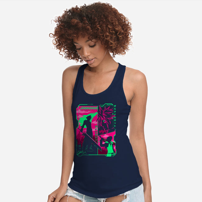 Fantasy Manga-womens racerback tank-albertocubatas