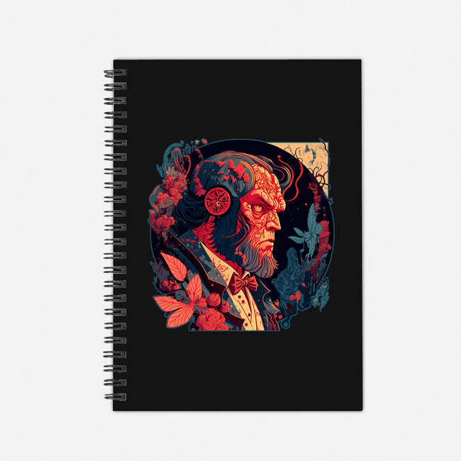 Hellboy Tux-none dot grid notebook-Syiavri
