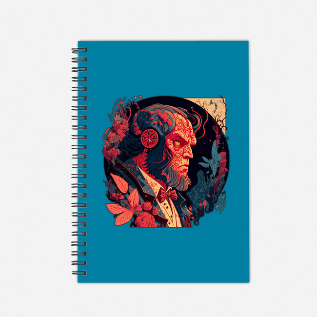 Hellboy Tux-none dot grid notebook-Syiavri