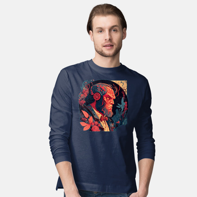 Hellboy Tux-mens long sleeved tee-Syiavri
