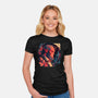 Hellboy Tux-womens fitted tee-Syiavri