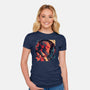 Hellboy Tux-womens fitted tee-Syiavri