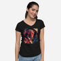 Hellboy Tux-womens v-neck tee-Syiavri