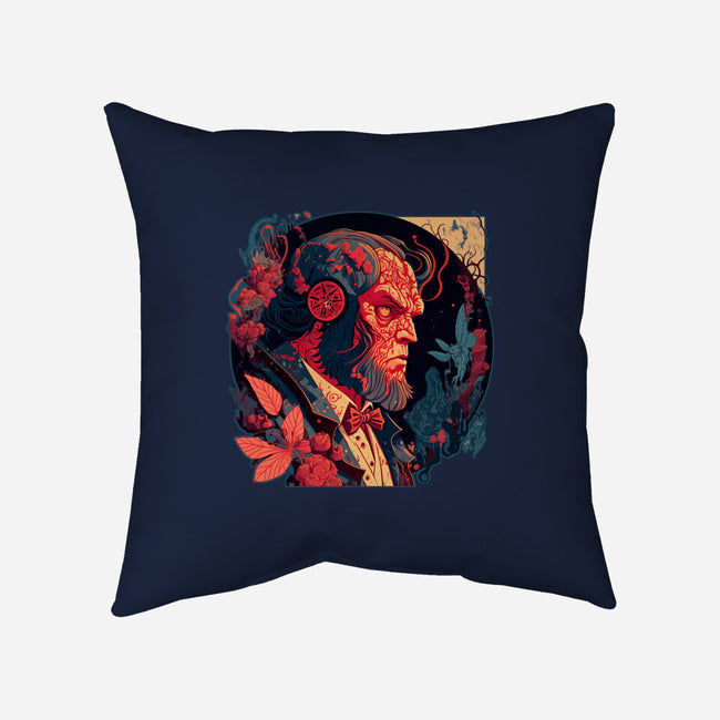 Hellboy Tux-none removable cover w insert throw pillow-Syiavri