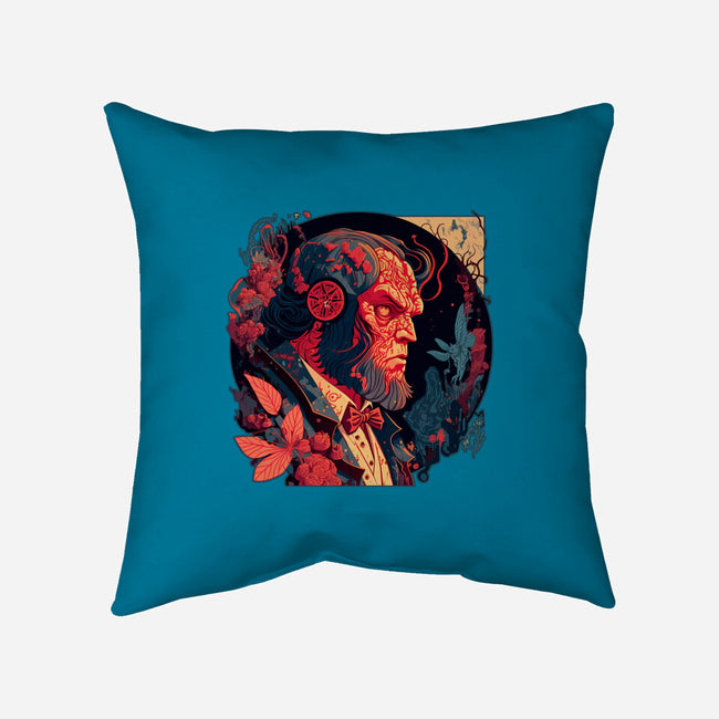 Hellboy Tux-none removable cover w insert throw pillow-Syiavri