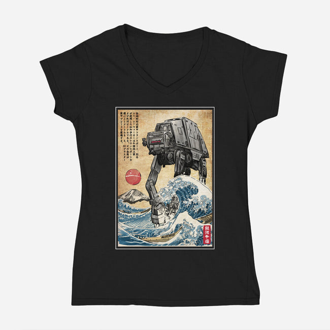 Galactic Empire In Japan-womens v-neck tee-DrMonekers
