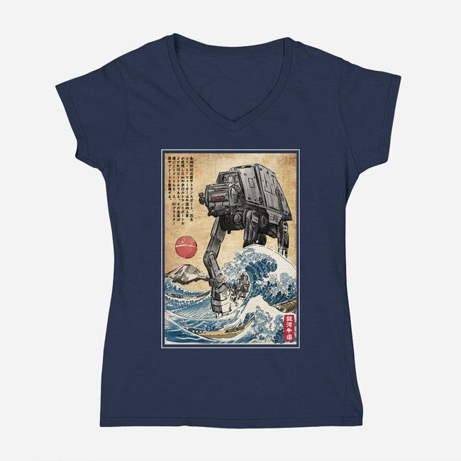 Galactic Empire In Japan-womens v-neck tee-DrMonekers