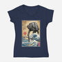 Galactic Empire In Japan-womens v-neck tee-DrMonekers