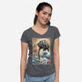 Galactic Empire In Japan-womens v-neck tee-DrMonekers