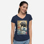 Galactic Empire In Japan-womens v-neck tee-DrMonekers